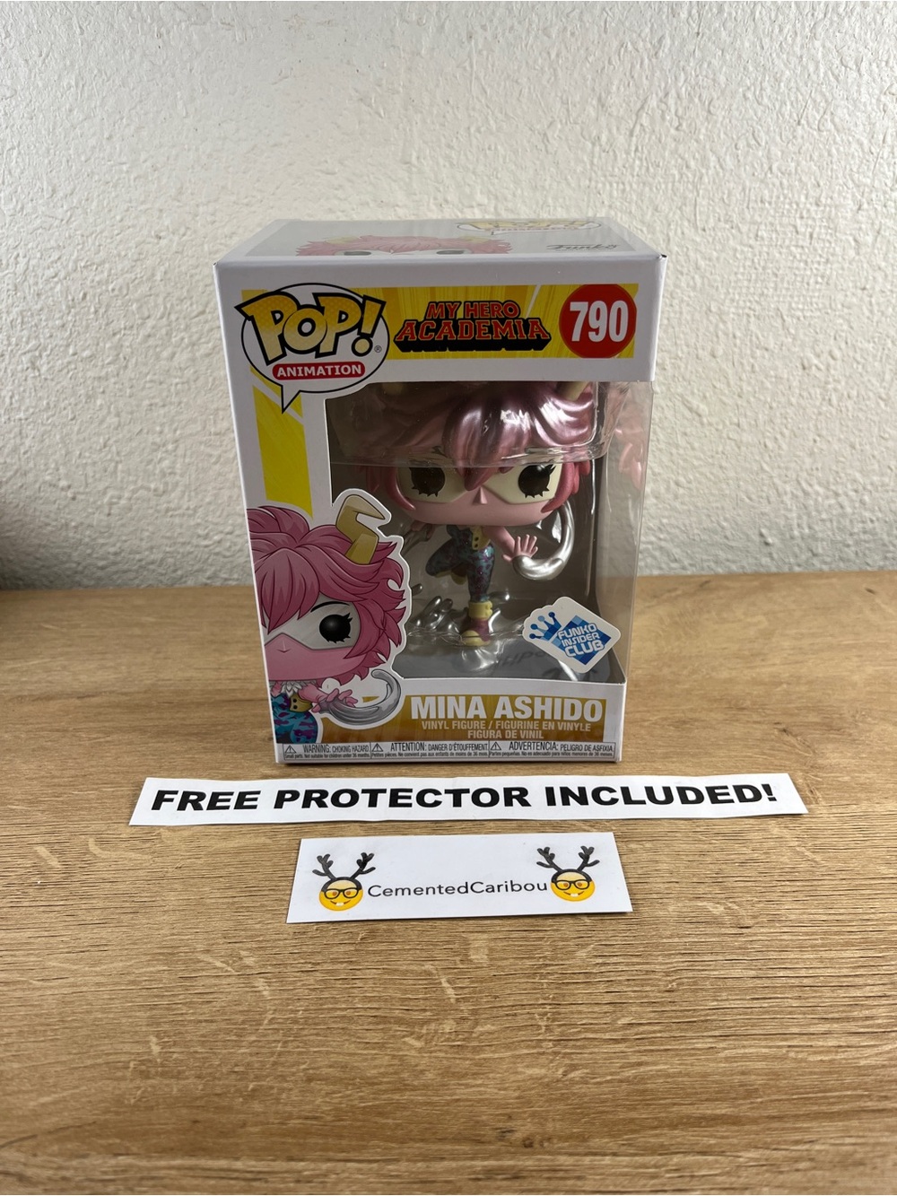 Mina Ashido Funko Pop #790 Gamestop Metallic MHA Vaulted NOT MINT